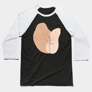 Bohemian Ficus Plant Illustration 2 Baseball T-Shirt